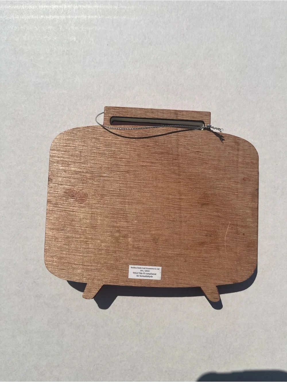 Retro Wooden Hebei Sun Serving Craft Products Television Christmas 3D Ornament